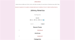 Desktop Screenshot of johnnyamerica.com