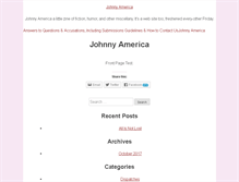 Tablet Screenshot of johnnyamerica.com